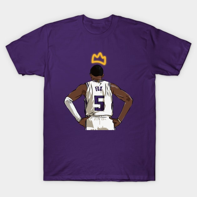 De'Aaron Fox, The King of Sacramento T-Shirt by rattraptees